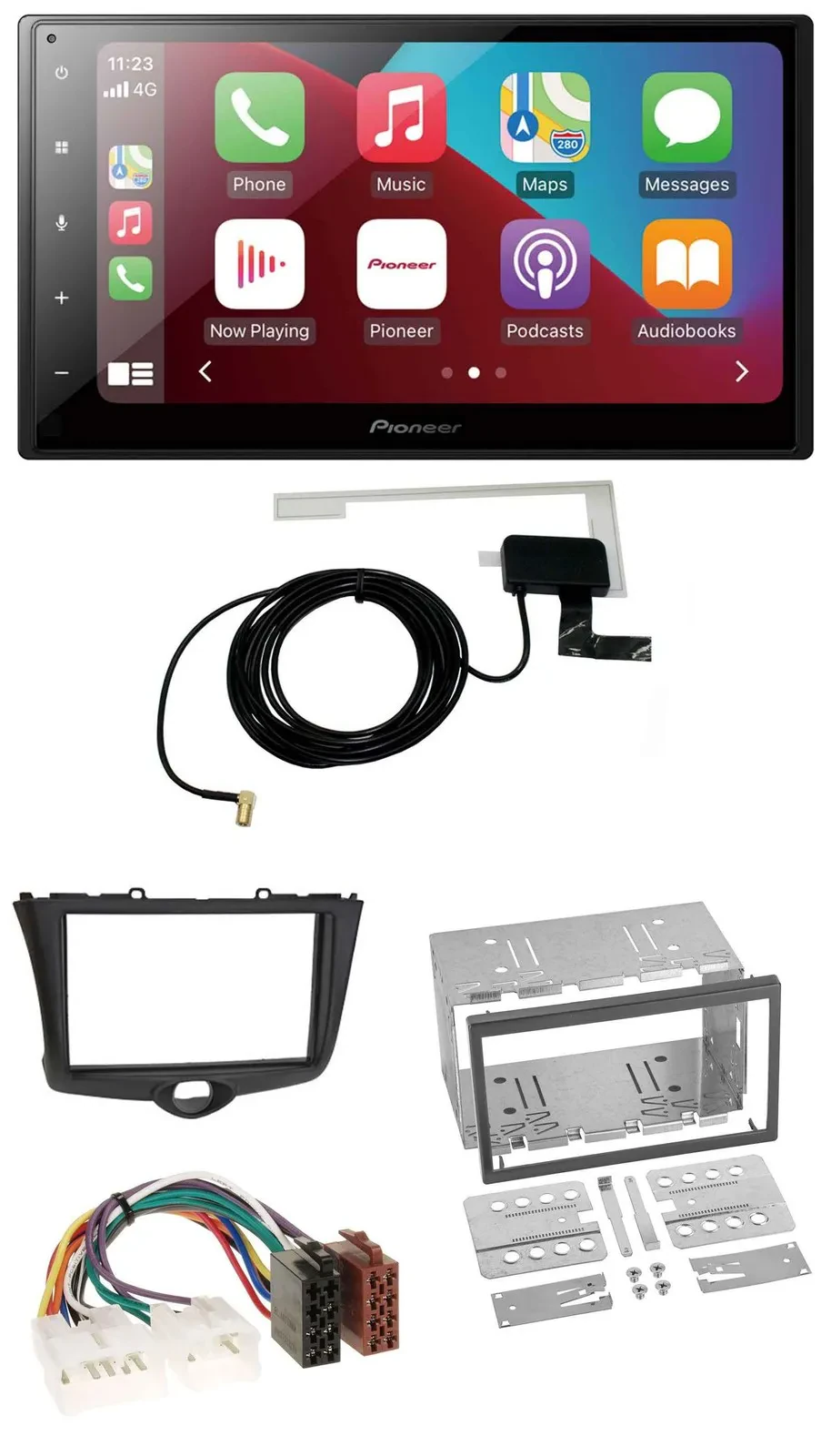 Автомагнитола для Toyota Yaris (2003–2005) Pioneer 2-DIN, USB, Bluetooth, DAB, MP3