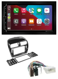 ESX 2DIN DAB USB MP3 Bluetooth Autoradio für Mitsubishi SpaceStar Mirage ab 13 p