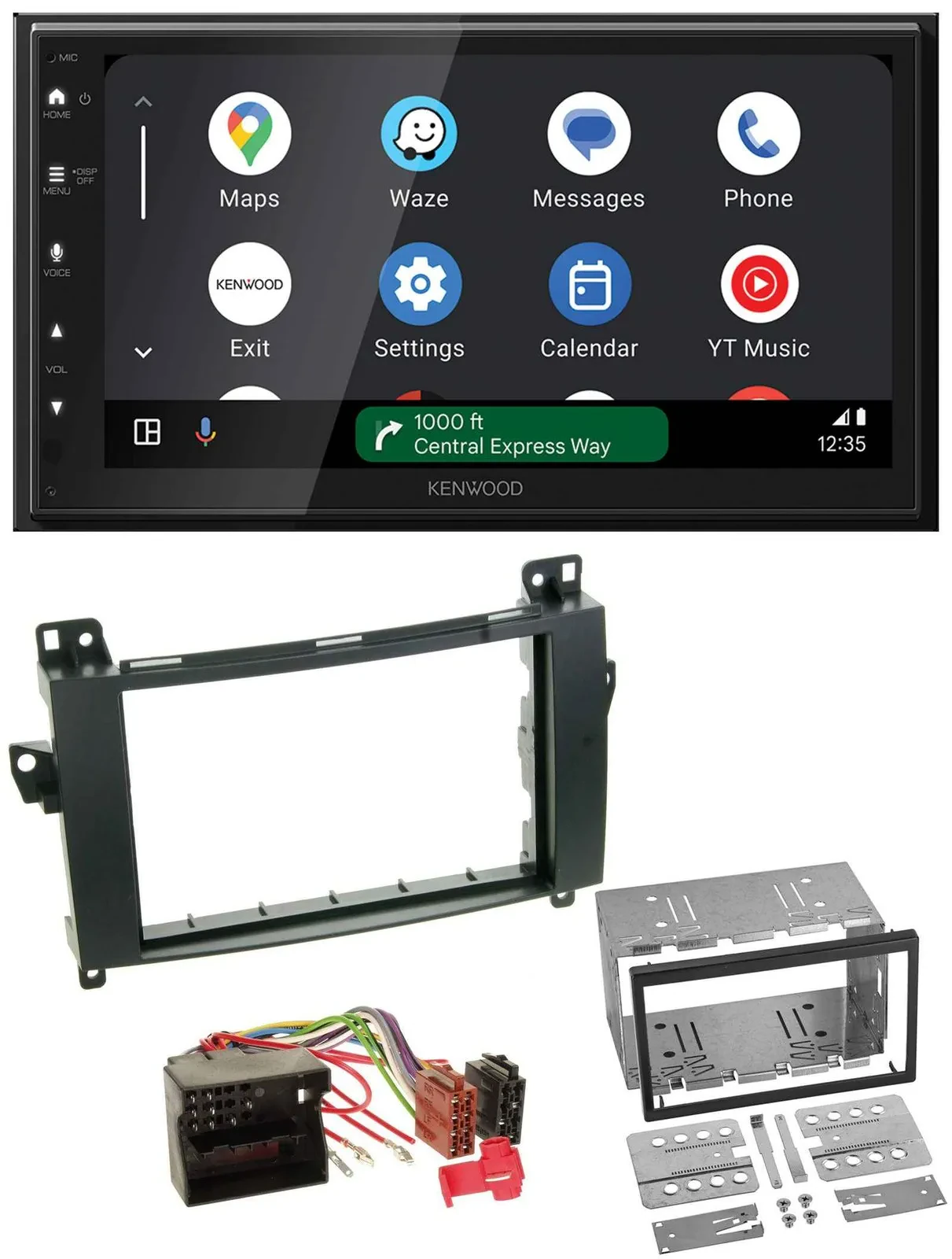 Kenwood DAB Bluetooth USB MP3 2DIN Autoradio für Mercedes Viano Vito W639 06-14
