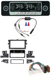 Dietz MP3 DAB Bluetooth USB Autoradio für Toyota Corolla 2009-2012 silber