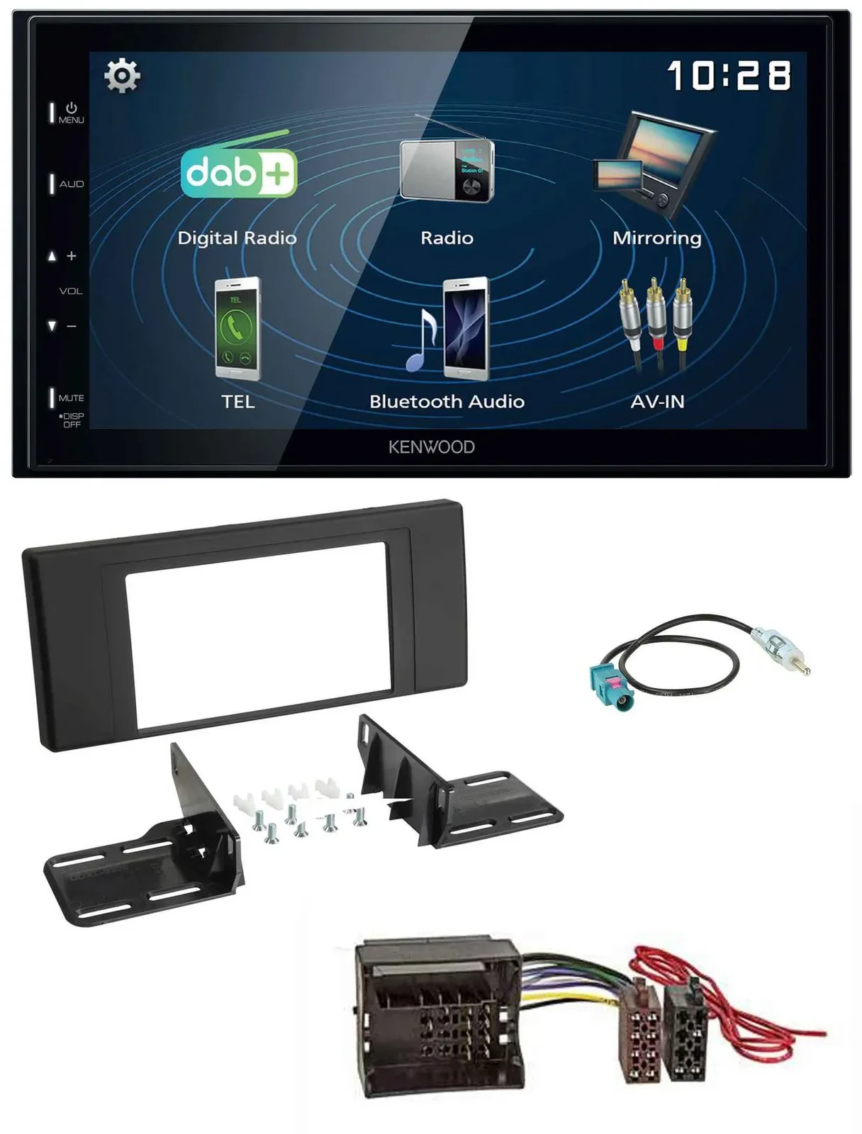 Автомагнитола для Land Rover Range Rover Vogue L3 Kenwood 2 DIN, Bluetooth, MP3, USB, DAB