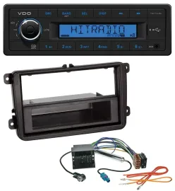 VDO AUX 1DIN MP3 USB Autoradio für Seat Alhambra ab 10 Leon 09-12 Toledo ab 13