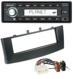 Continental USB MP3 AUX 1DIN Autoradio für Mitsubishi Colt (ab 2009)