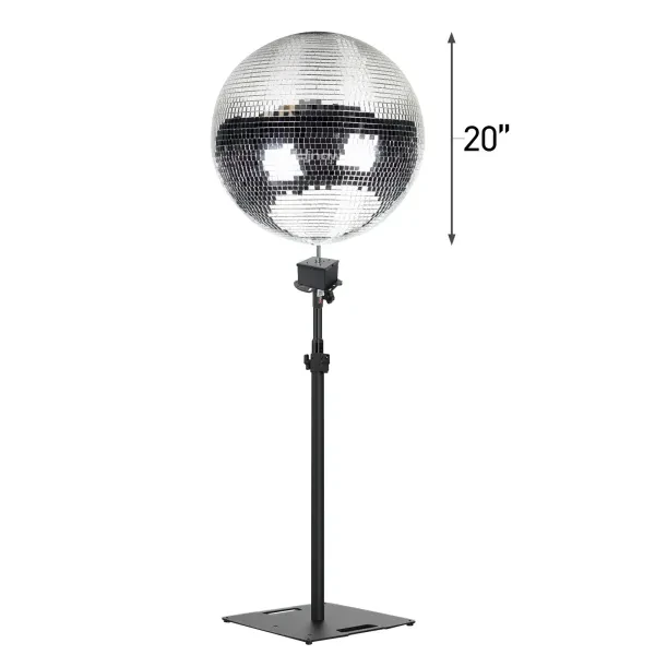 ProX MB-20 20" Polyfoam Core Disco Dance Party Mirror Glass Ball w Chauvet Fl...