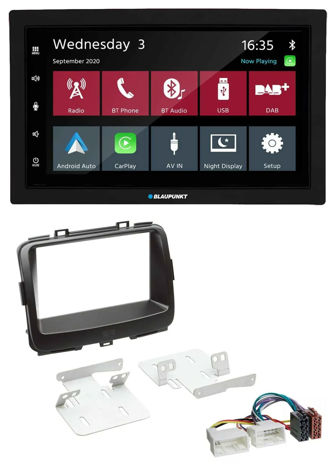 Blaupunkt DAB Bluetooth USB MP3 2DIN Autoradio für Kia Carens 4 RP ab 2013