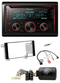 Pioneer 2DIN DAB Lenkrad Bluetooth USB CD Autoradio für Subaru ForesterSJ Imprez