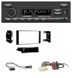 Blaupunkt USB DAB MP3 Bluetooth Autoradio für Nissan Micra 2013-2017 schwarz mat