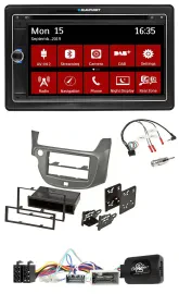 Blaupunkt Lenkrad DAB TMC 2DIN USB Bluetooth Navigation für Honda Jazz ab 2014 s