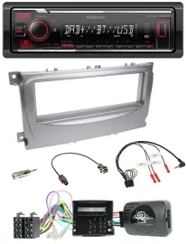 Kenwood Lenkrad Bluetooth USB DAB Autoradio für Ford Galaxy C-Max Focus Can-Bus