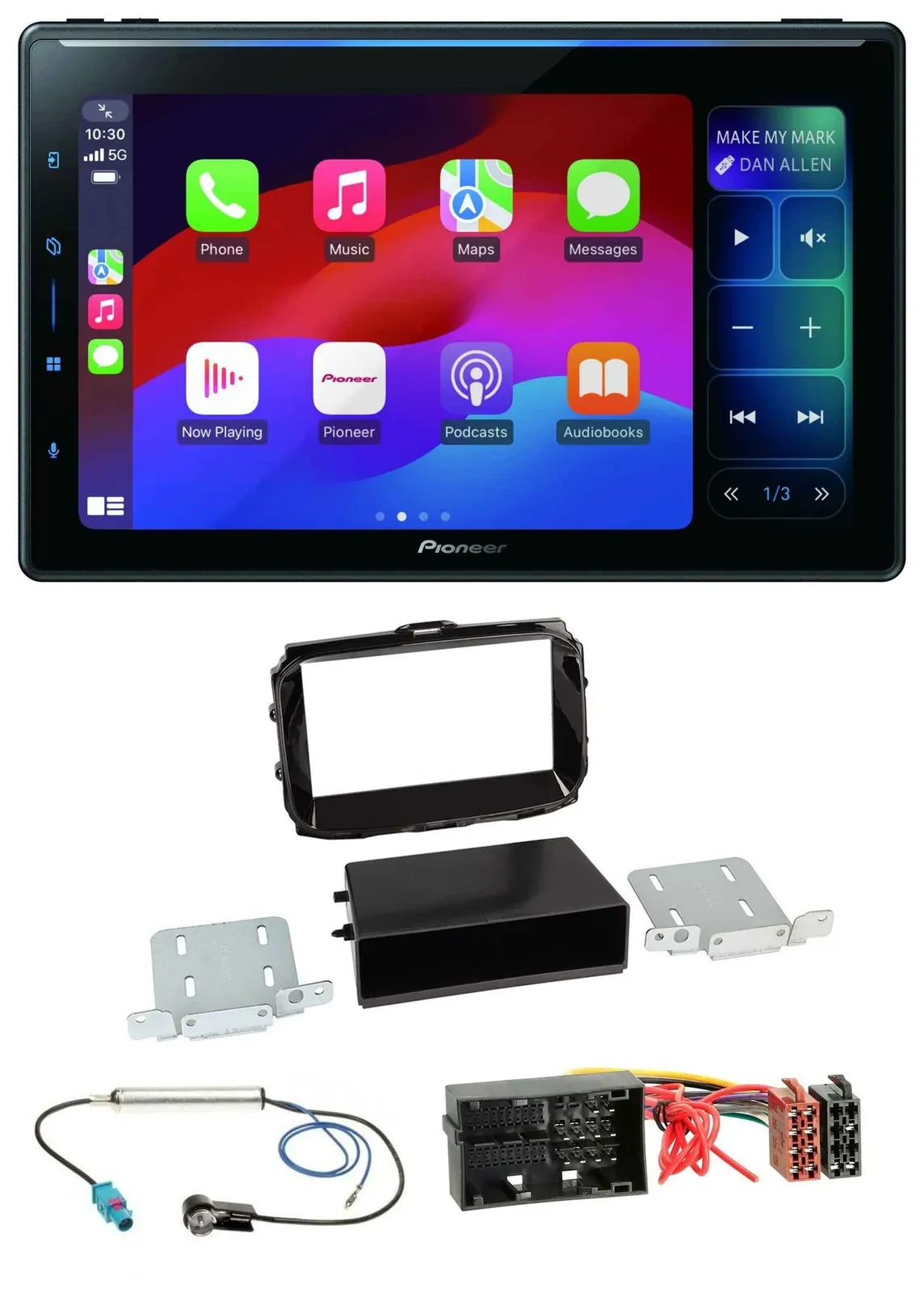 Pioneer Bluetooth DAB MP3 USB Autoradio für Alfa Giulietta 52 Pin ab 13 piano