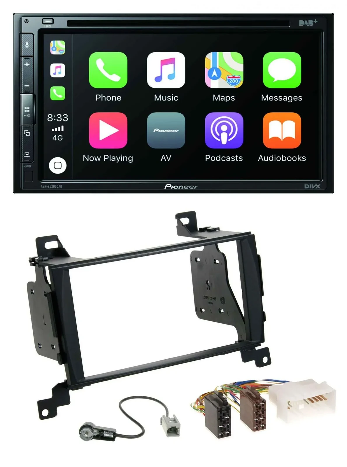 Pioneer DVD 2DIN MP3 DAB Bluetooth USB Autoradio für Hyundai Santa Fe 2007-2012