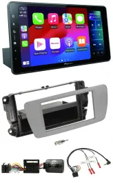 Автомагнитола Pioneer Bluetooth, DAB, USB, совместимая с управлением на руле, для Seat Ibiza, серый