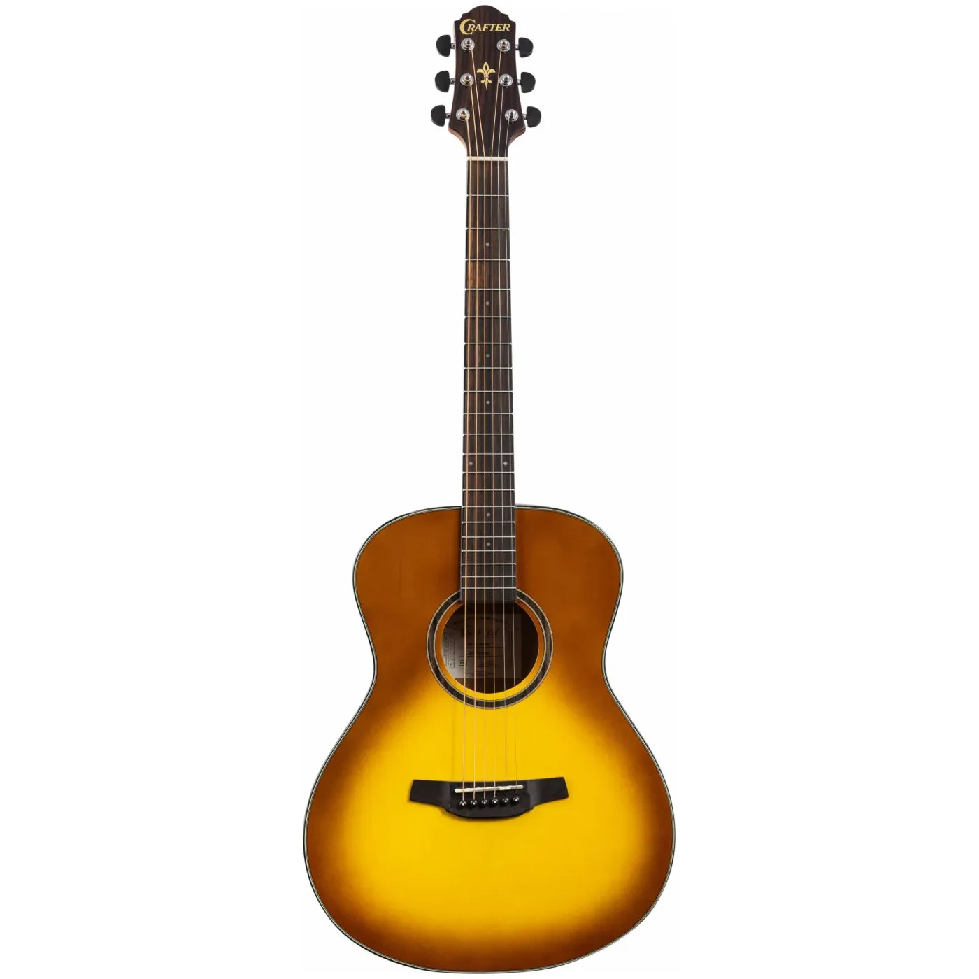 Акустическая гитара Crafter HT-250 Orchestra Gloss Brown Sunburst