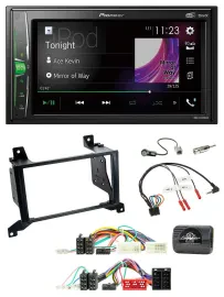 Pioneer 2DIN Lenkrad DAB USB Bluetooth Autoradio für Hyundai Santa Fe CM 2009-20