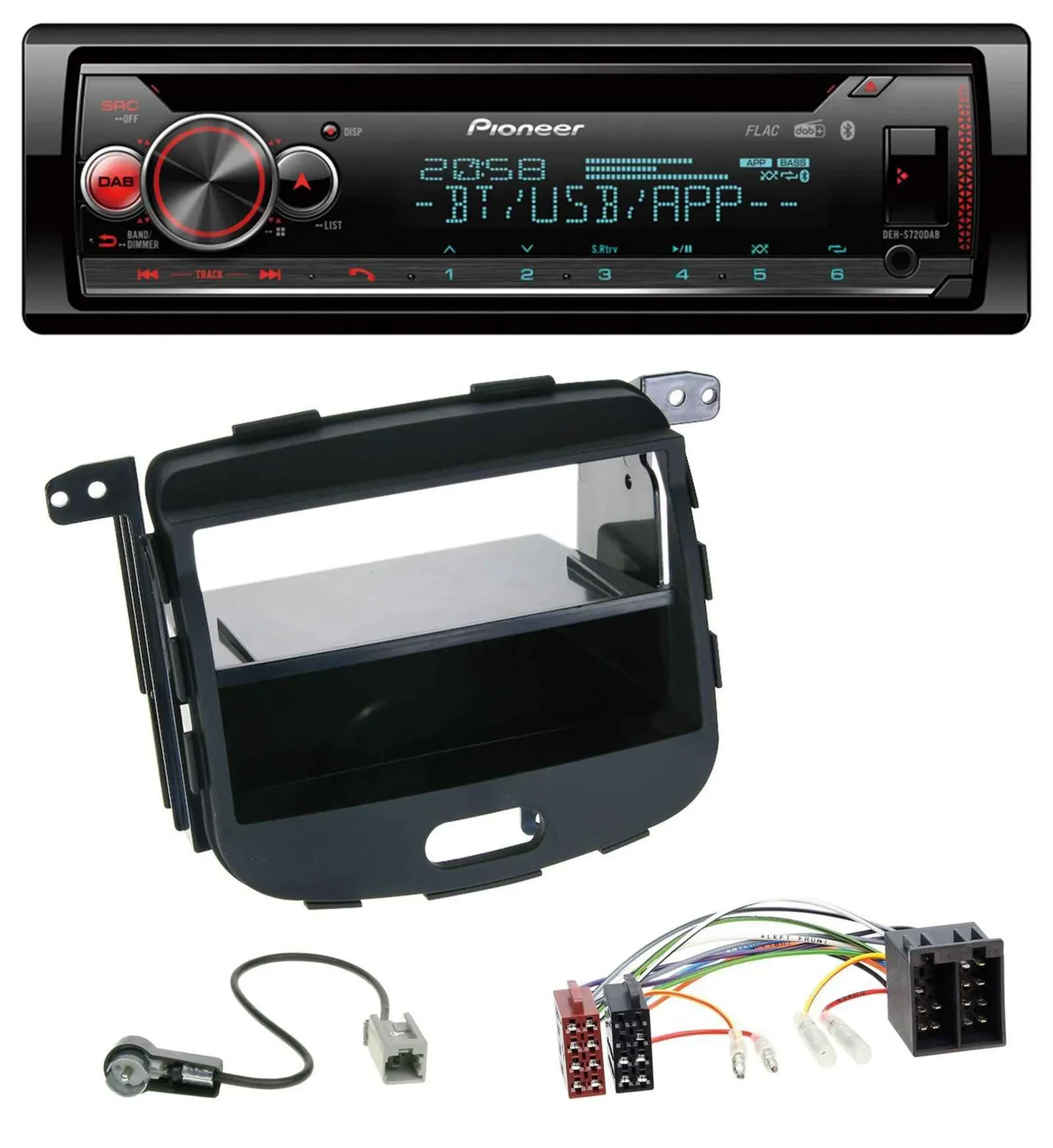 Автомагнитола Pioneer MP3 DAB CD Bluetooth USB для Hyundai i10 (2008–2013)