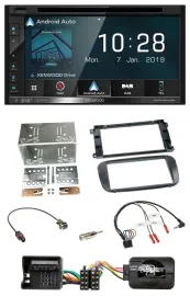 Kenwood DAB TMC USB 2DIN Lenkrad Bluetooth Navigation für Ford S-Max Mondeo 07-1