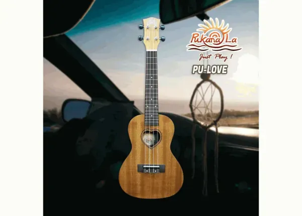 PukanaLa Model LOVE-C Concert Ukulele with Sapele Mahogany Top, Back and Sides