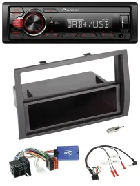 Pioneer MP3 1DIN DAB USB Lenkrad Autoradio für Fiat Ducato 2008-2011 schwarz