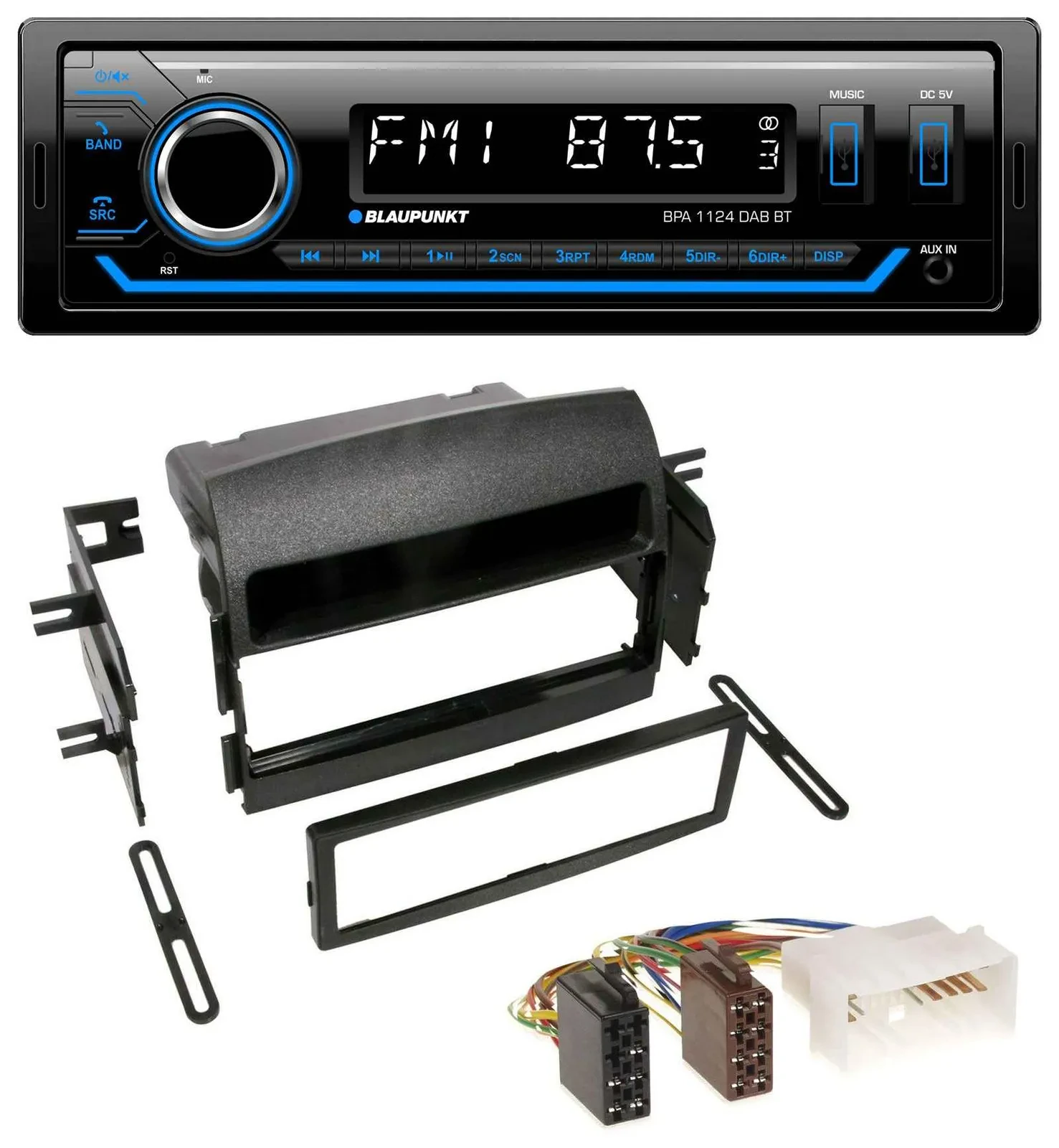 Blaupunkt Bluetooth USB DAB MP3 Autoradio für Hyundai Sonata (NF, 2005-2008)