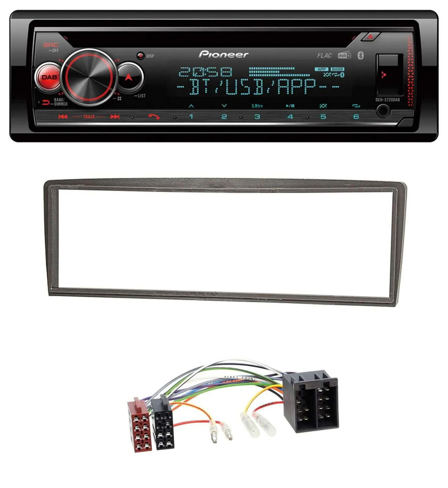 Pioneer MP3 DAB CD Bluetooth USB Autoradio für Alfa Romeo GTV (ab 2004)