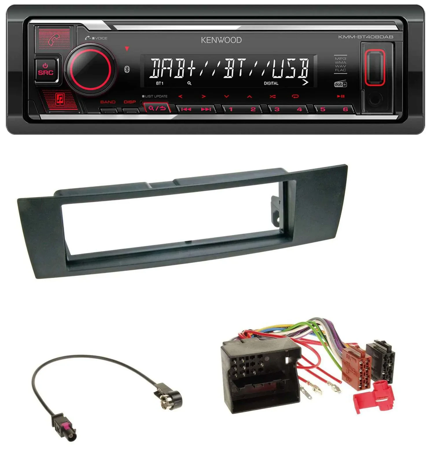Kenwood MP3 Bluetooth USB DAB Autoradio für BMW 1er E87 3er E90-3 X1 E84 Z4 E89