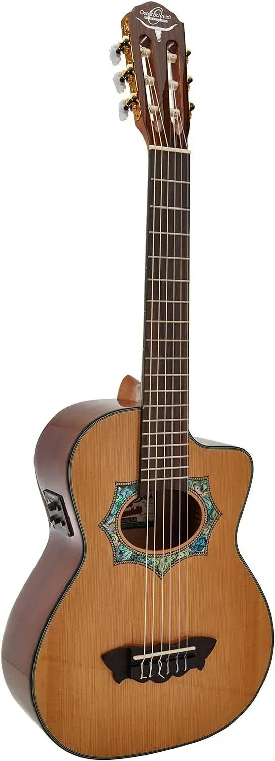 Oscar Schmidt OH30SCE Acoustic Electric Guitar, Requinto