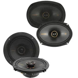 Kicker 51KSC6504 6.5" + 6x9" KS Series 2-Way 4-Ohm Coaxial Speakers