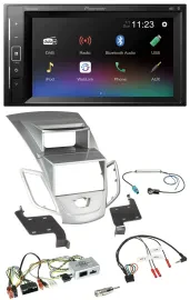 Pioneer DAB Lenkrad 2DIN Bluetooth USB Autoradio für Ford Fiesta 2010-17 Display