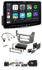 Автомагнитола для Honda Jazz (с 2014) Alpine Bluetooth USB DAB, серебристая