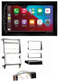 ESX 2DIN DAB USB MP3 Bluetooth Autoradio für Hyundai ix55 2009-2012 silber