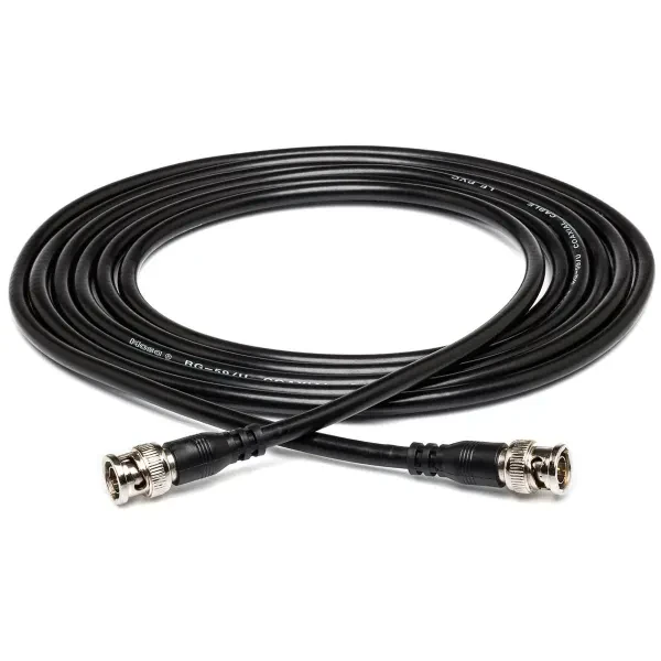 Hosa Technology 3' BNC Male to BNC Male RG-59 75 ohm Coaxial Cable #BNC59103