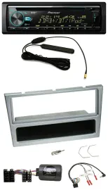 Pioneer CD MP3 Lenkrad DAB USB Autoradio für Opel Corsa C 2000-2004 silber