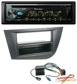 Автомагнитола для Seat Leon (с 2005) Pioneer DAB, CD, MP3, USB, Bluetooth, черный