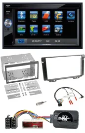Blaupunkt 2DIN Bluetooth TMC USB Lenkrad SD Navigation für Land Rover Freelander