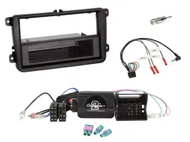 Einbauset Lenkradadapter DIN Autoradio für VW Amarok Beetle EOS Caddy Golf V/VI