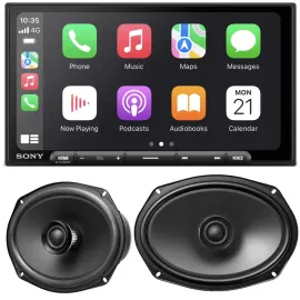 Sony XAV-AX6000 with Sony XS690GS 6.95" Multimedia Receiver with 6x9" Speaker