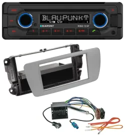 Blaupunkt AUX MP3 CD Bluetooth USB Autoradio für Seat Ibiza (ab 08) - dublingrau