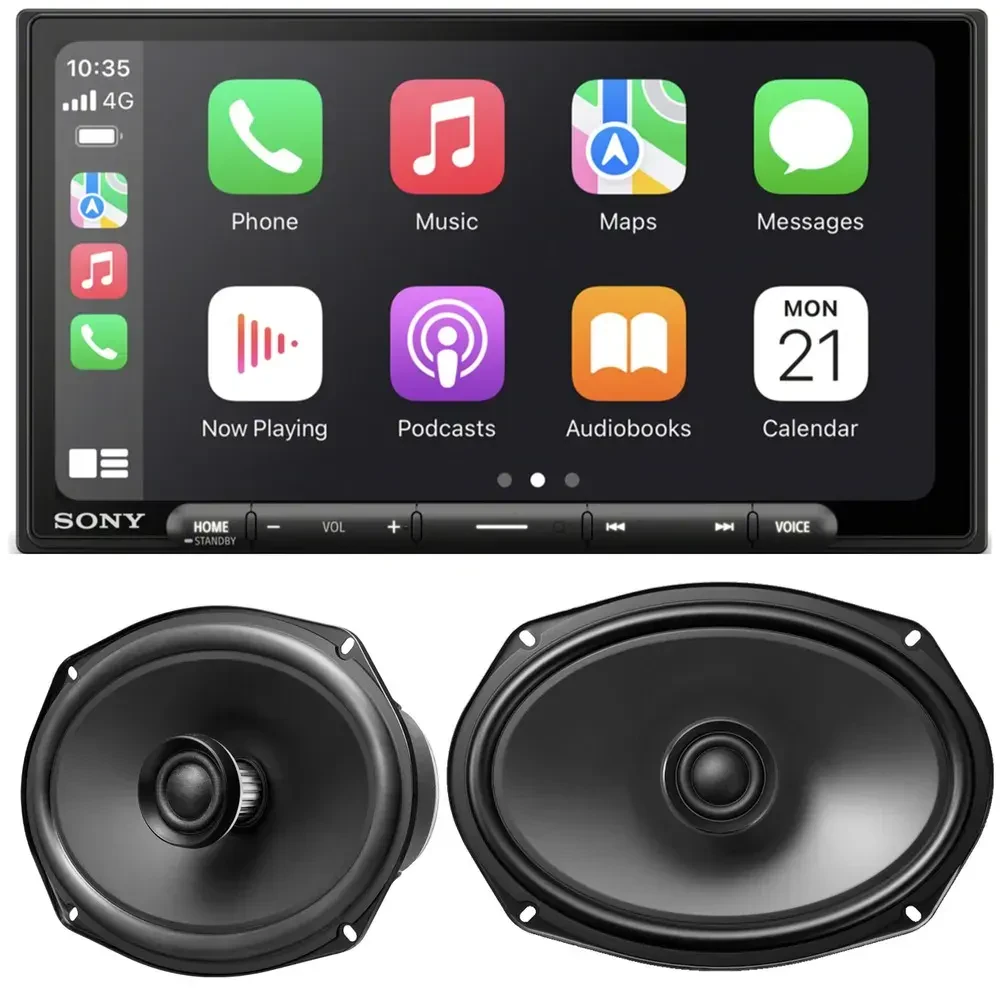 Автомагнитола Sony XAV-AX6000 + XS690GS 6.95" с динамиком 6x9" (набор)
