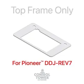 ProX XZF-DJREV7WPLATE DJ Control Tower Face Plate for REV7 in White idjnow