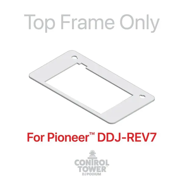 ProX XZF-DJREV7WPLATE DJ Control Tower Face Plate for REV7 in White idjnow