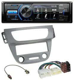 Автомагнитола для Renault Megane 3 (2012–2014) JVC Bluetooth, MP3, USB, DAB, серый