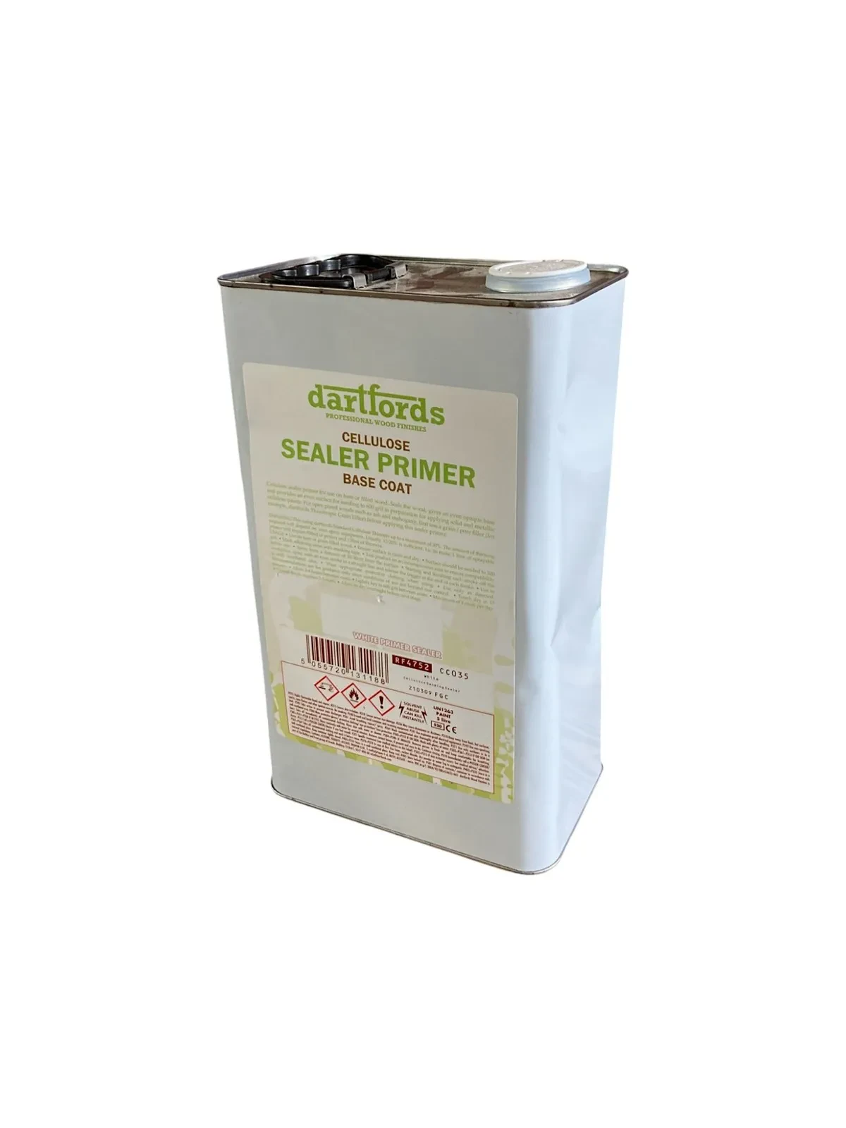 DARTFORDS Weißer Zellulose-Schleifgrund (Primer) - 5 Liter