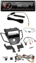 Pioneer MP3 DAB 1DIN Lenkrad USB Autoradio für Ford Fiesta 08-10 ohne Display sc