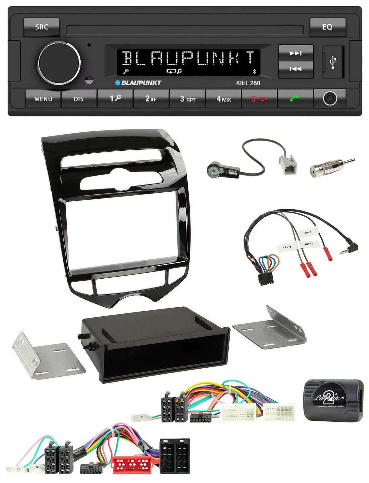 Blaupunkt USB DAB Bluetooth Lenkrad Autoradio für Hyundai ix20 ab 2010 autom. Kl