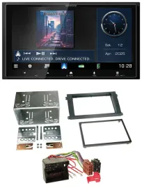 Kenwood Bluetooth 2DIN USB DAB MP3 Autoradio für Porsche Cayenne 2007-2010