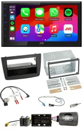 Автомагнитола JVC 2 DIN Bluetooth DAB USB для Alfa Romeo Mito 2014–2018, черный
