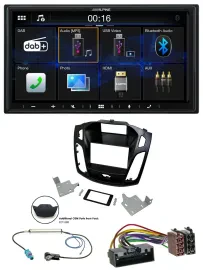Alpine Bluetooth 2DIN MP3 DAB USB Autoradio für Ford Focus 2014-2018 schwarz