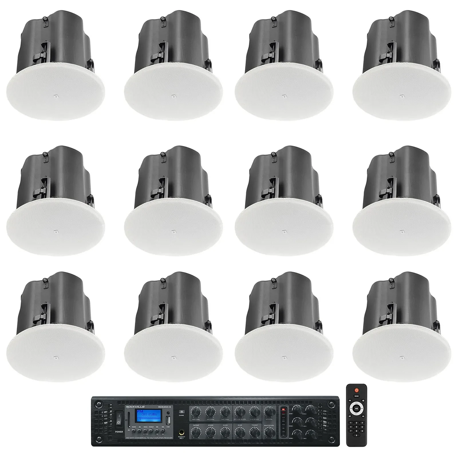 Комплект акустики для ресторана/бара JBL Control 414C/T + RCS350-6 4", потолочные, 70V (набор)