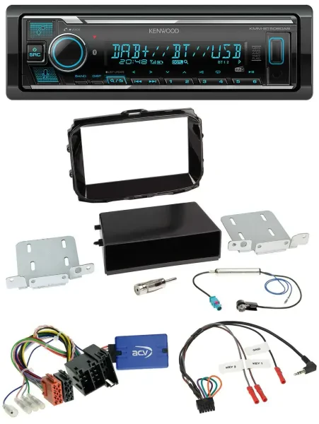 Kenwood Bluetooth Lenkrad DAB USB Autoradio für Alfa Romeo Giulietta 13-21 ISO p