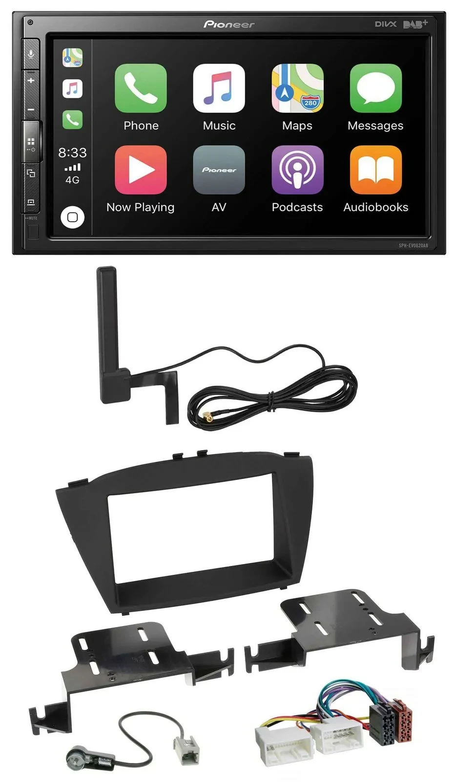 Автомагнитола для Hyundai ix35 (с 2013) Pioneer 2 DIN, USB, Bluetooth, DAB, MP3